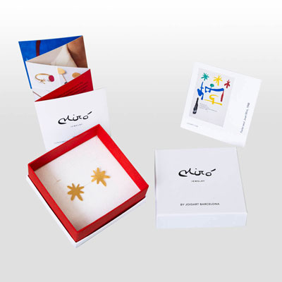 Boucles d'oreilles d’après Joan Miro : Etoiles (1948)