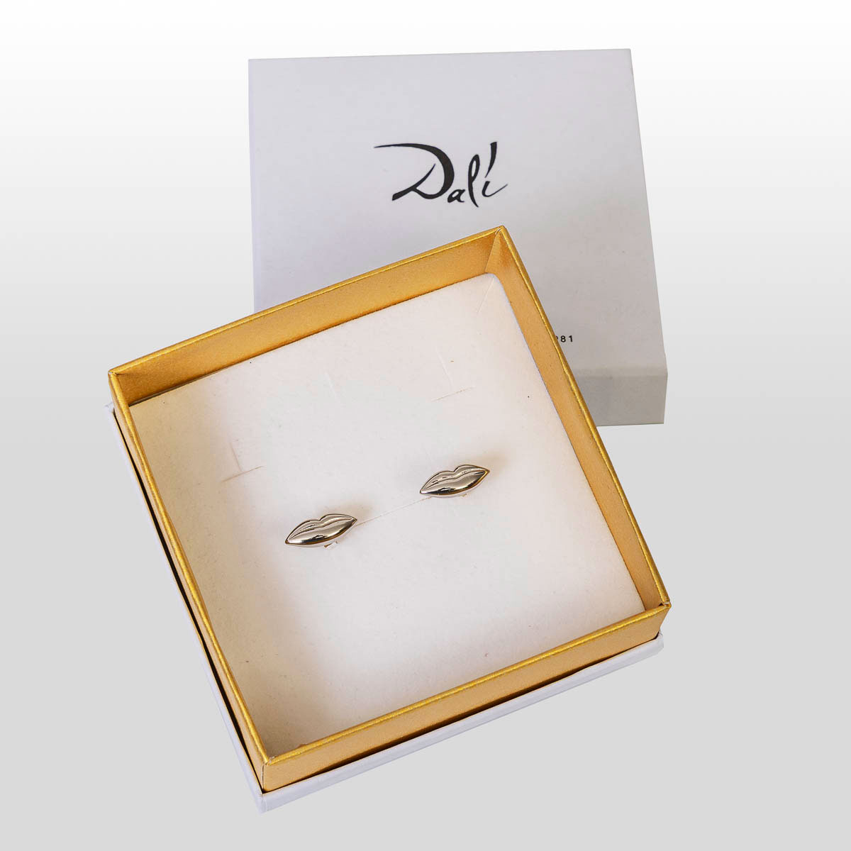 Pendientes inspirados en Salvador Dalí: Labios (plata)