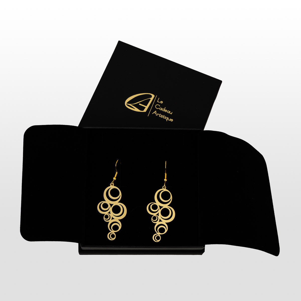 Boucles d'oreilles Gustav Klimt : Adèle (boîte cadeau)
