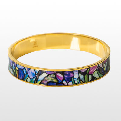 Louis Comfort Tiffany Bangle Bracelet : Magnolias and Irises