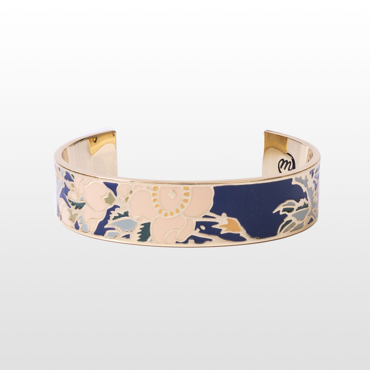 Bracelet Hokusai : Bouvreuil et cerisier en fleurs