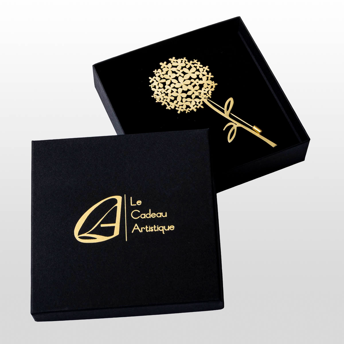 Broche Gustav Klimt: Jardín florido (detalle 2)