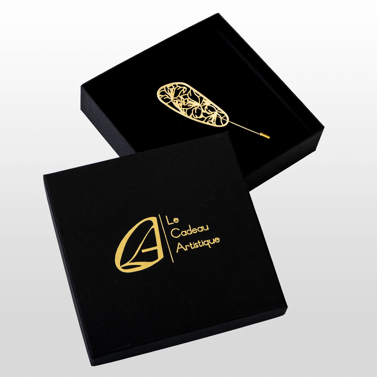 Brooch Alphonse Mucha: Floral patterns (detail 2)