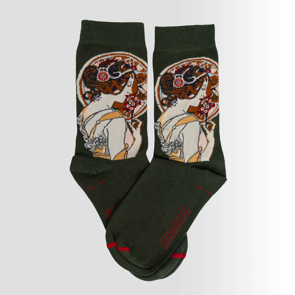 Alphonse Mucha Socks: Primrose