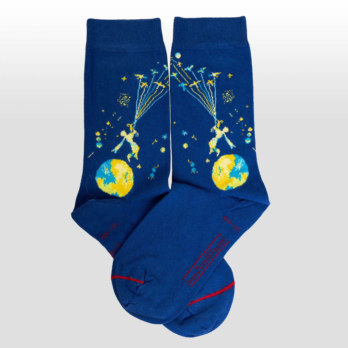 Calcetines Saint Exupéry: El principito, Flying away (detalle 2)