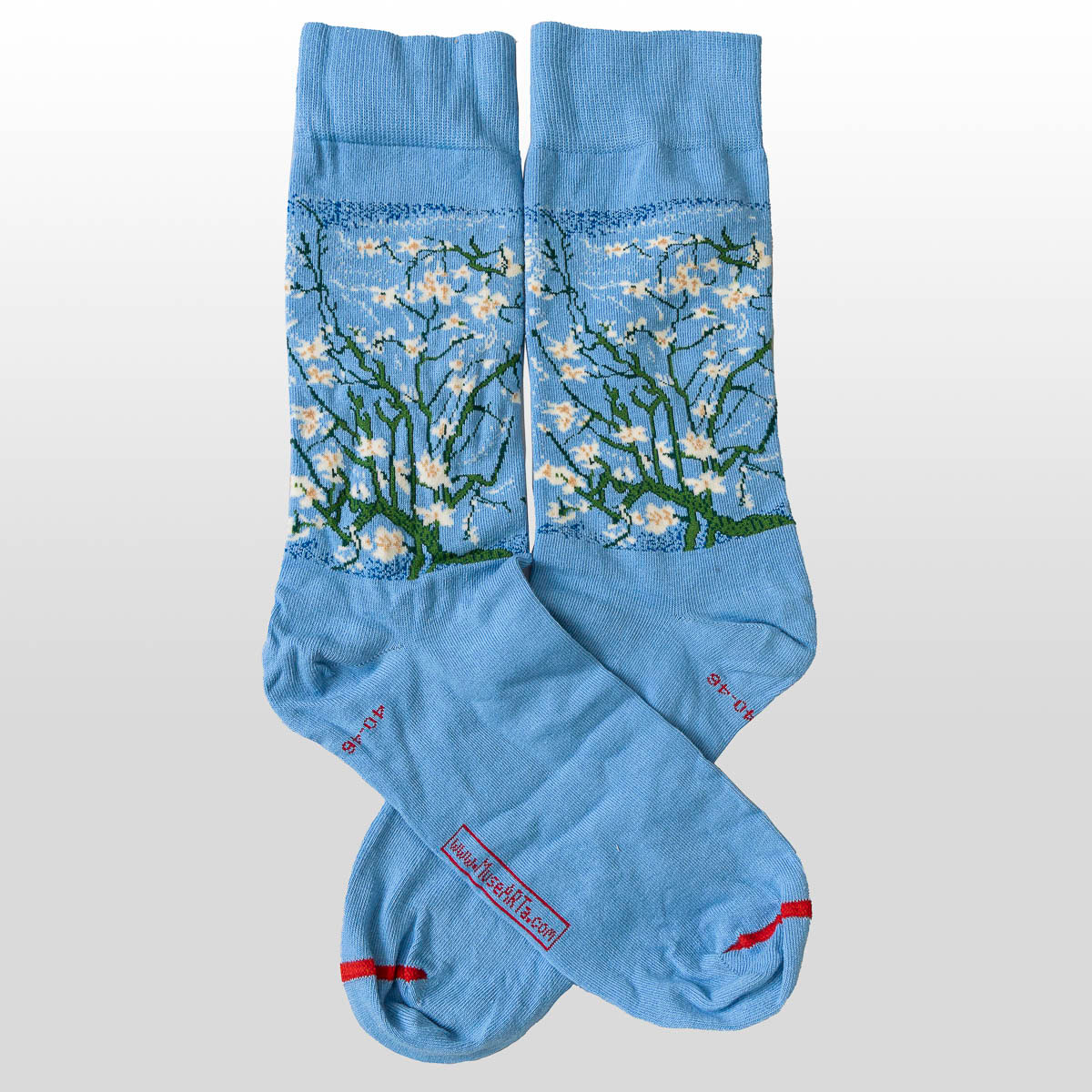 Calcetines en una bola de regalo de Navidad - Van Gogh : Almendro en flor (el par de calcetines solo)
