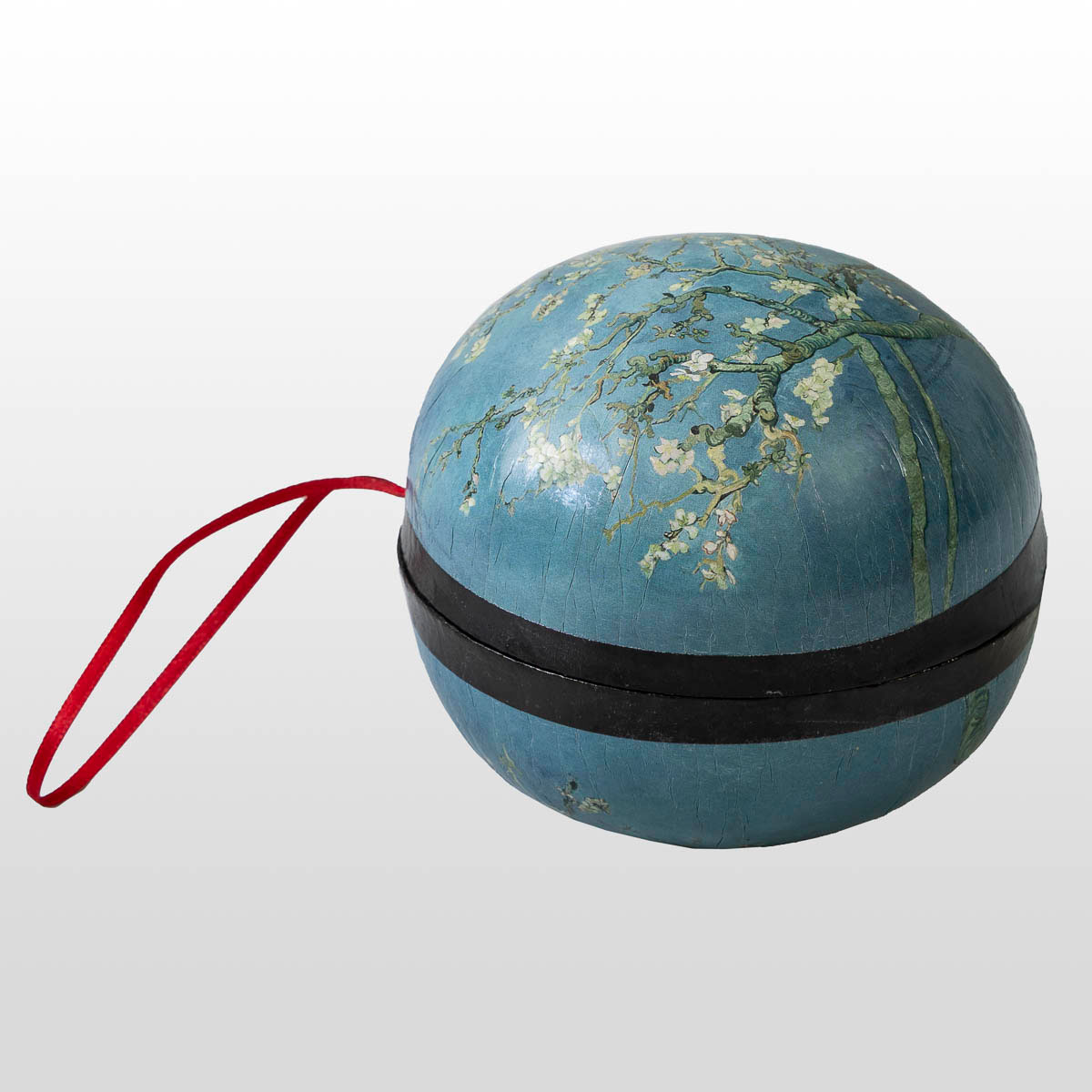 Calcetines en una bola de regalo de Navidad - Van Gogh : Almendro en flor (lado de la bola regalo)