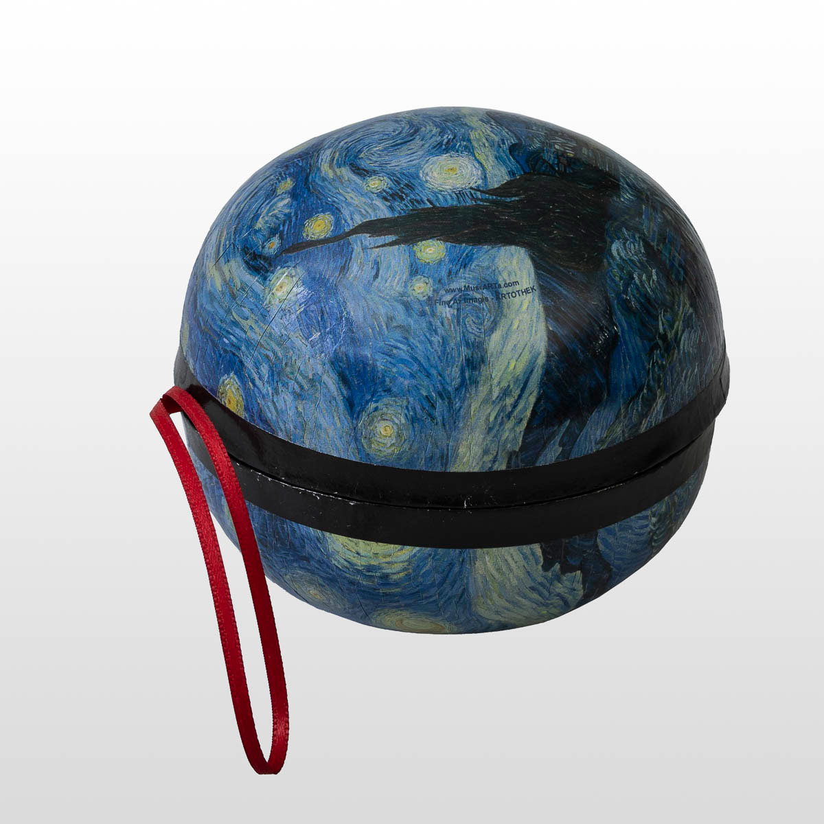Calcetines en una bola de regalo de Navidad - Van Gogh : La noche estrellada (lado de la bola regalo)