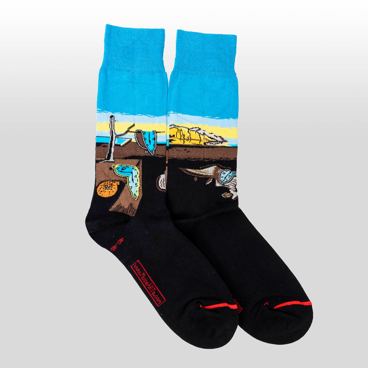 Calcetines de Salvador Dalí: La persistencia de la memoria (detalle 2)