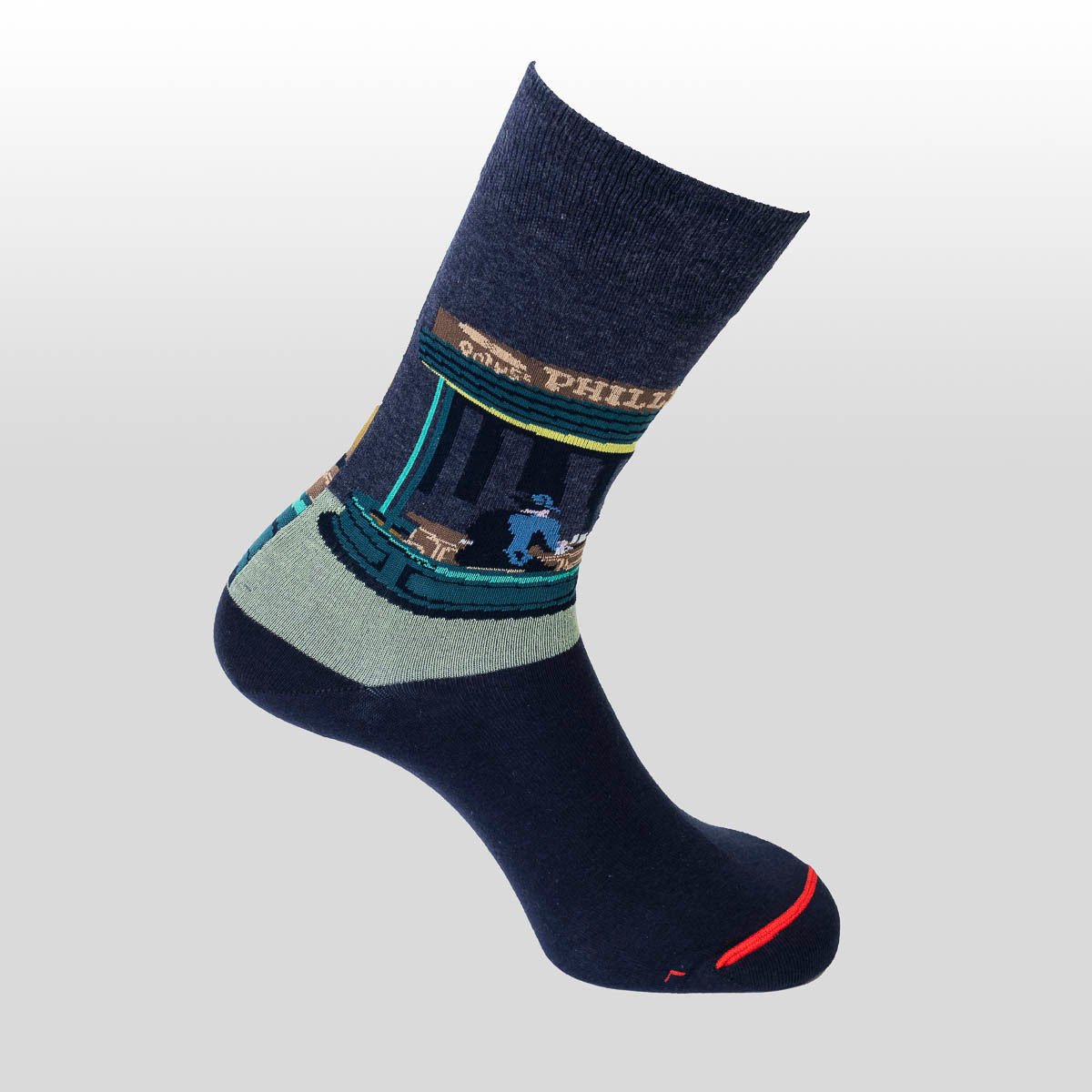 Edward Hopper Socks: Nighthawks (detail 1)