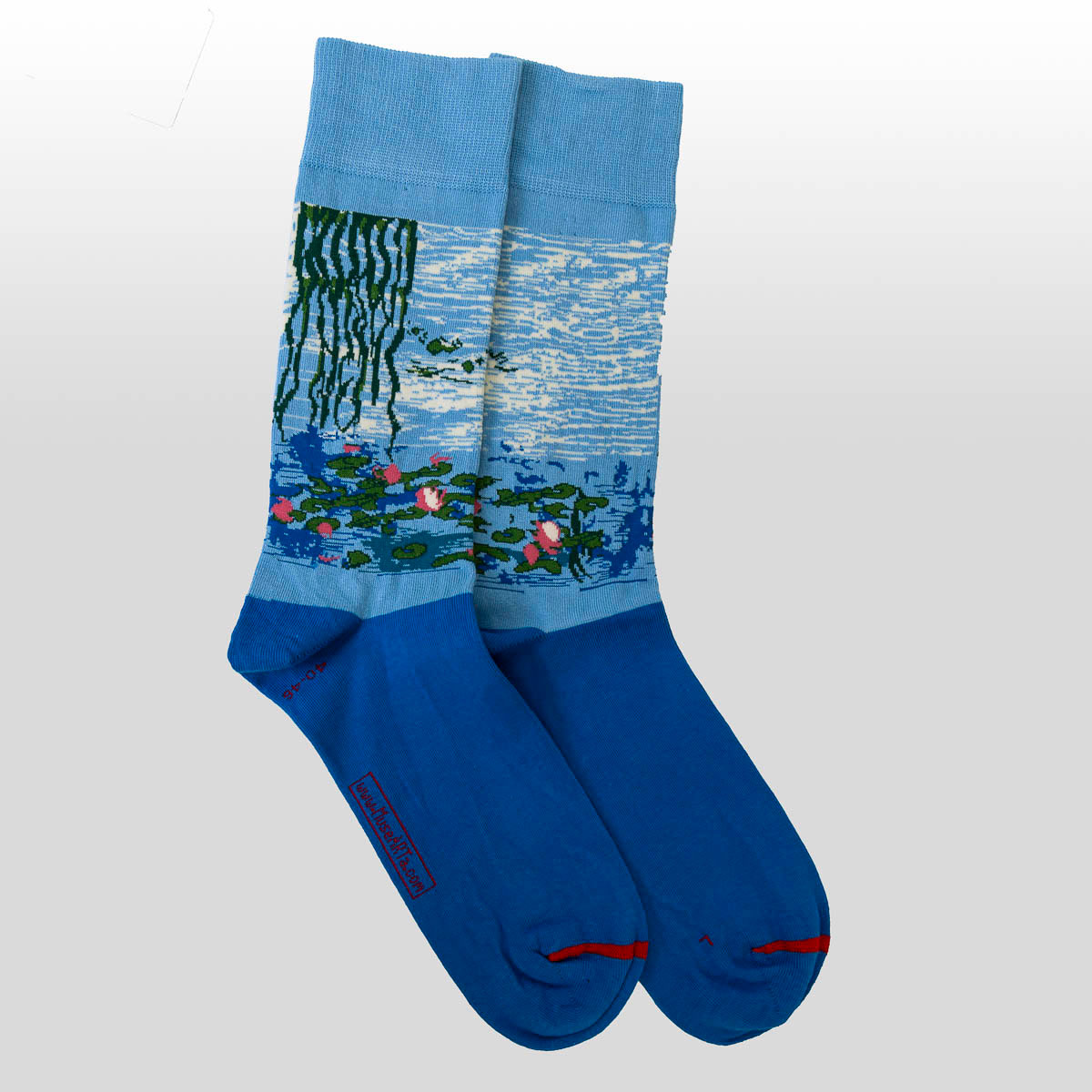 Calcetines Claude Monet: Nenúfares (detalle 2)
