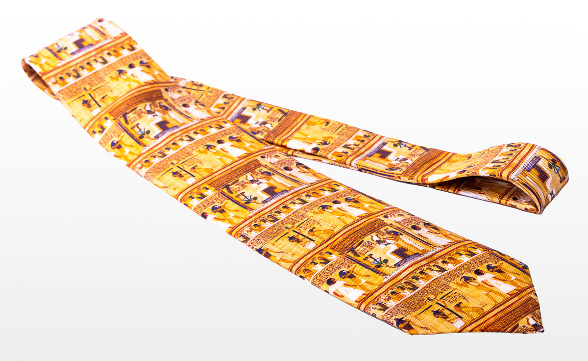 Ancient Egypt Silk tie : Ceremony (detail)