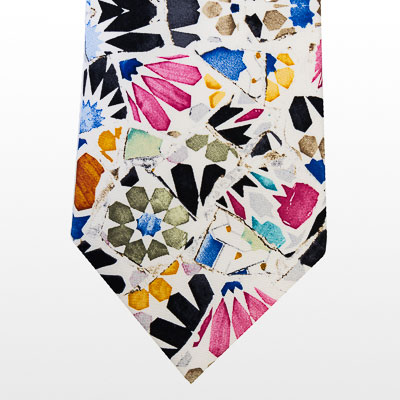 Silk tie - Antoni Gaudi : Mosaic