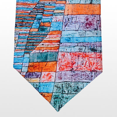 Silk tie - Paul Klee : Roads