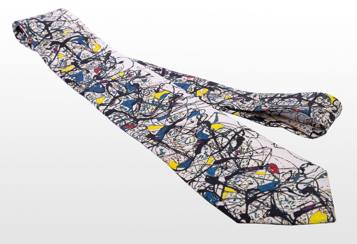 Cravate Jackson Pollock - Summertime (détail)