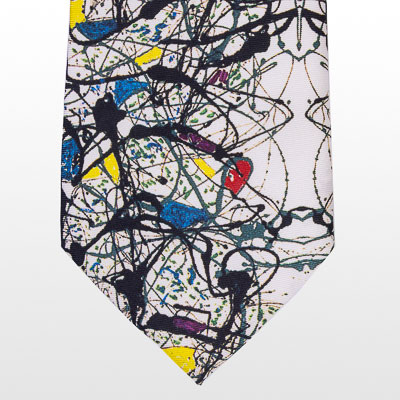 Silk tie - Jackson Pollock - Summertime