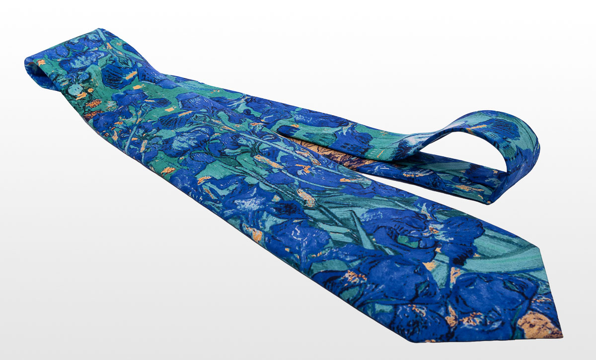 Corbata Vincent Van Gogh - Los lirios (detalle)