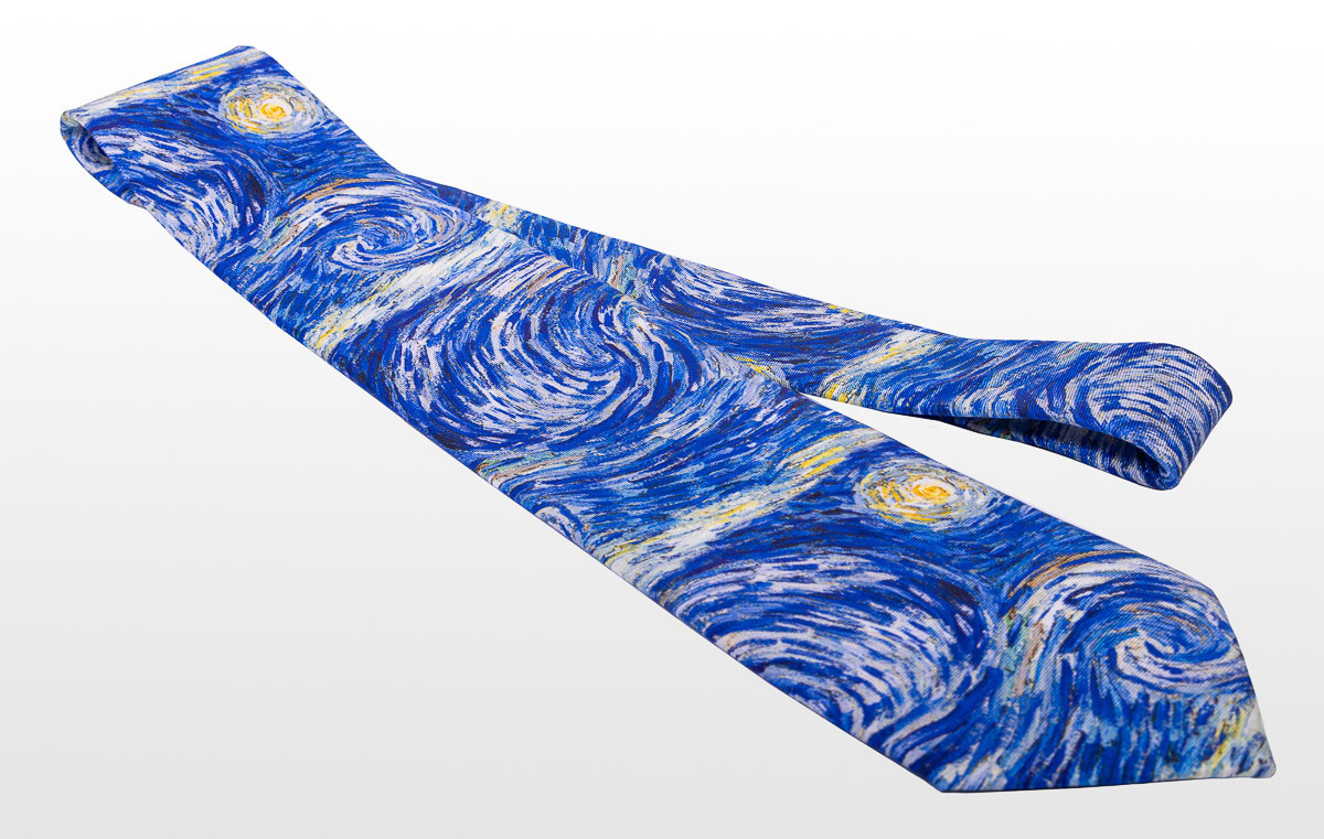 Corbata Vincent Van Gogh - La noche estrellada (detalle)