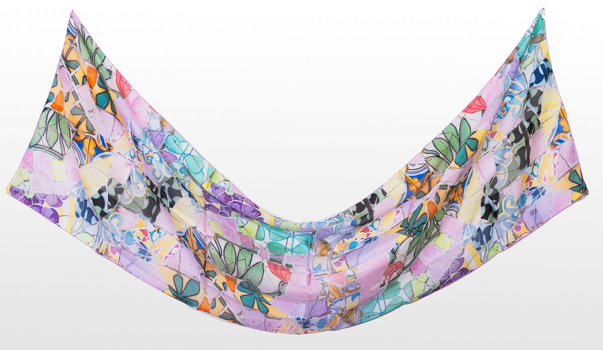 Foulard Antoni Gaudí - Fiori Moresci (spiegato)