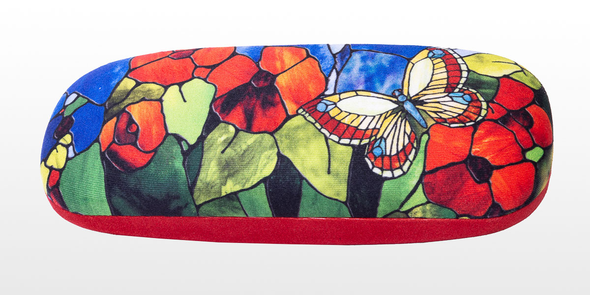 Tiffany Eyesglass case : Butterflies (detail)