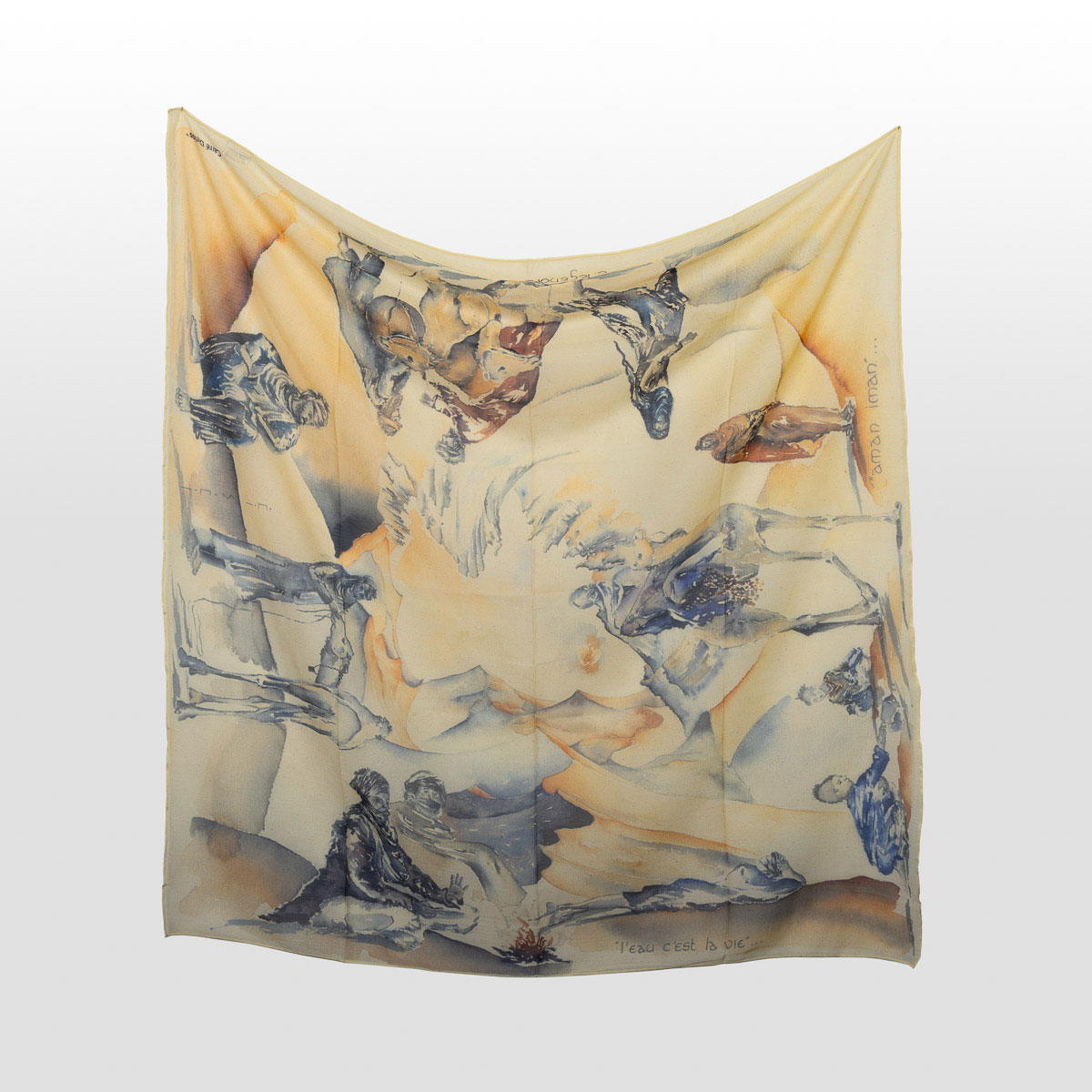 Foulard Legendre - Touaregs (déplié)