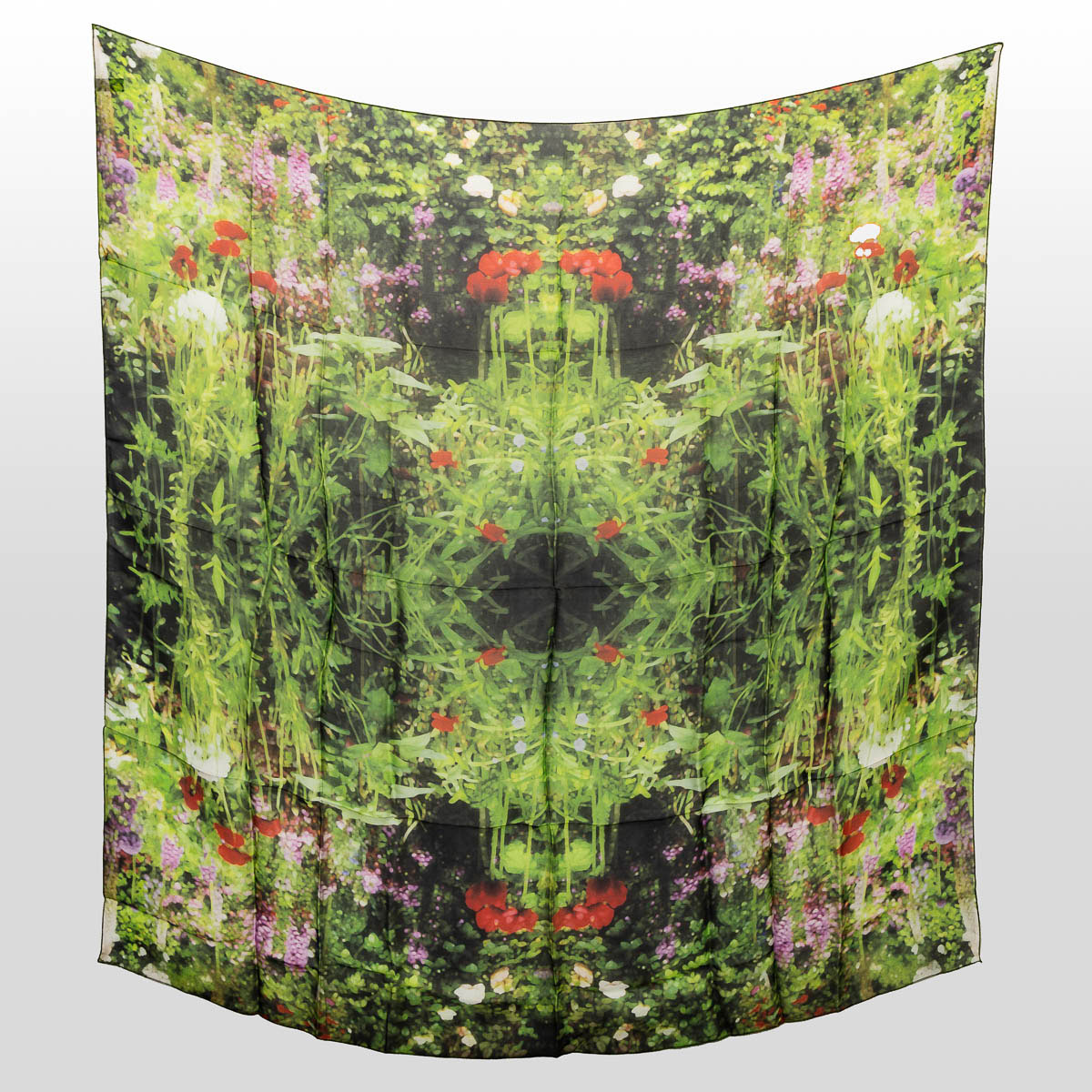 Square scarf Claude Monet: Monet's garden