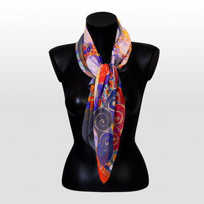 Foulard Gustav Klimt - La jeune fille - 90 x 90 cm