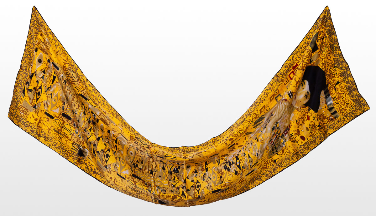 Gustav Klimt Scarf - Adele Bloch - 155 x 40 cm (unfolded)