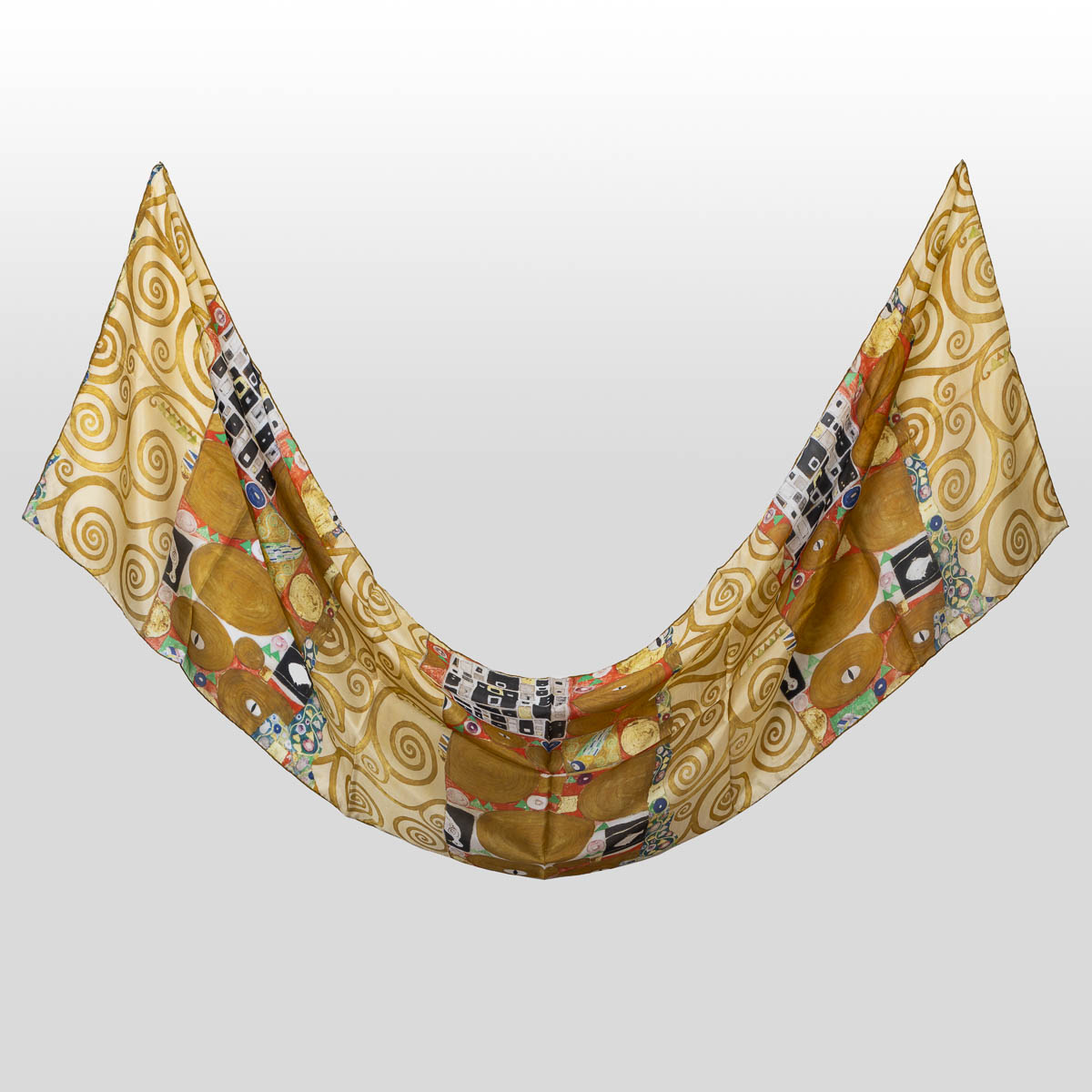 Scarf Gustav Klimt: Fulfilment (unfolded)