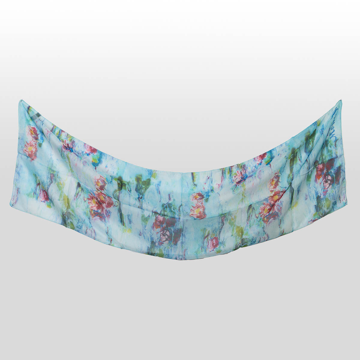 Claude Monet Scarf - Spring water lilies (detail)