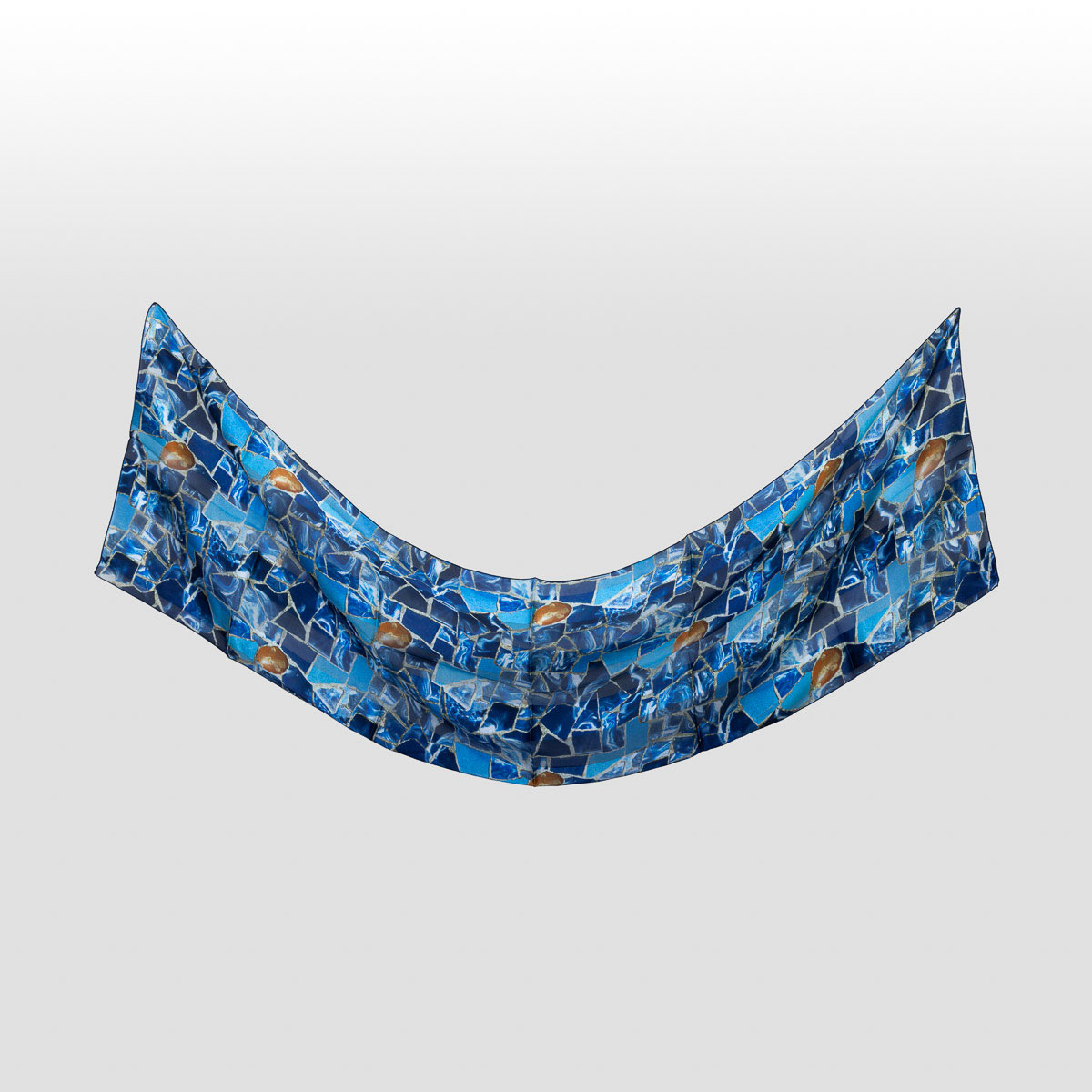 Foulard Antoni Gaudí - Le Lézard (déplié)