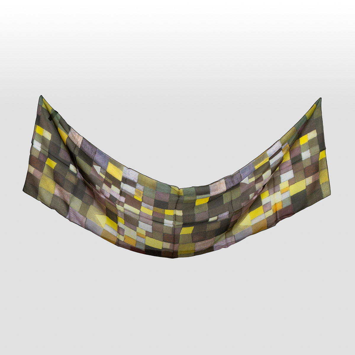 Foulard Paul Klee - Architecture (déplié)