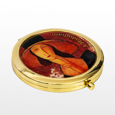 Modigliani compact mirror : Jeanne Hébuterne with a large hat