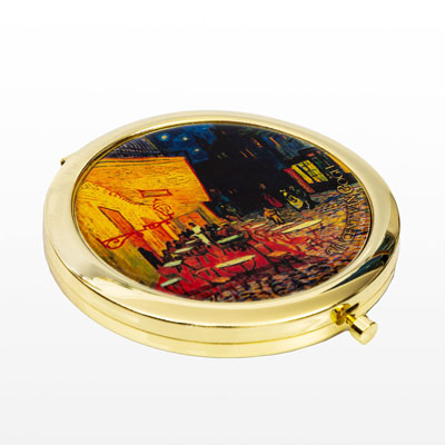 Vincent Van Gogh compact mirror : Cafe Terrace at Night