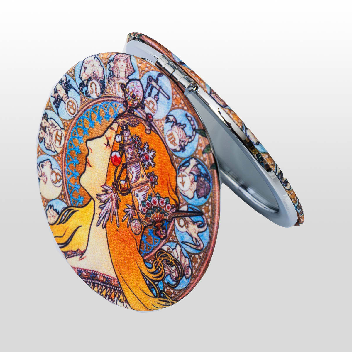 Specchio tascabile Alfons Mucha: Zodiaco (dettaglio 1)