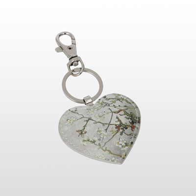Porte-clés Van Gogh - Amandier blanc (coeur)