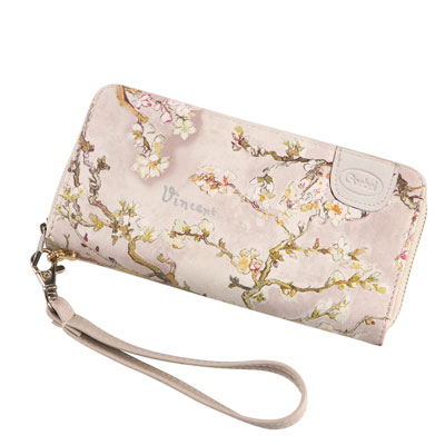 Vincent Van Gogh wallet - Almond Branches in Bloom (white)