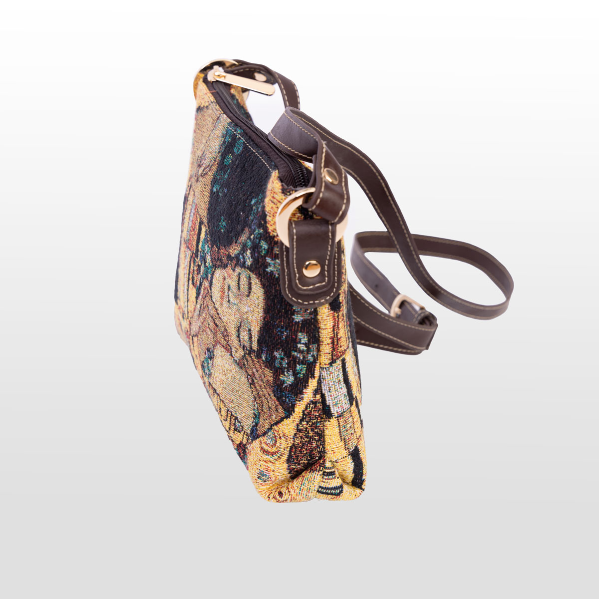 Gustav Klimt Shoulder bag - The Kiss (detail n°1)