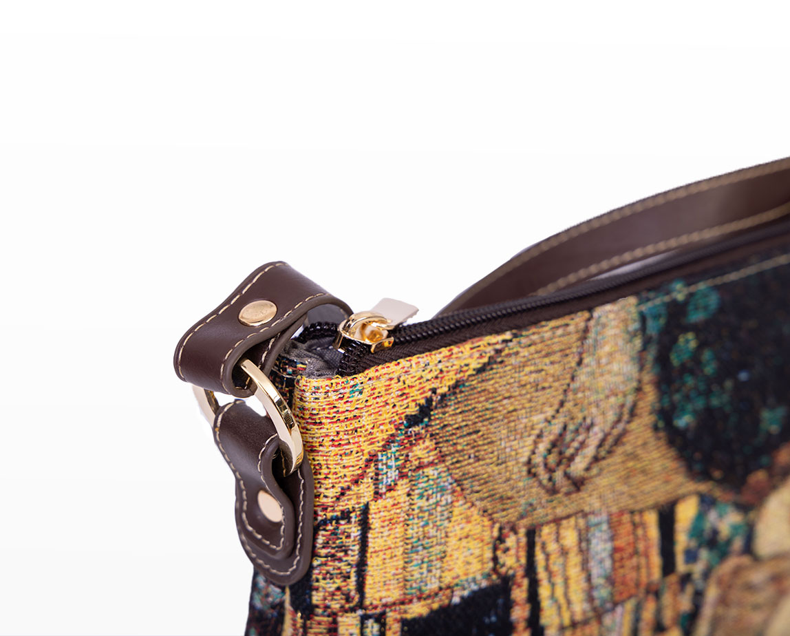 Borsa a tracolla per donna Gustav Klimt - Il bacio (dettaglio n°2)