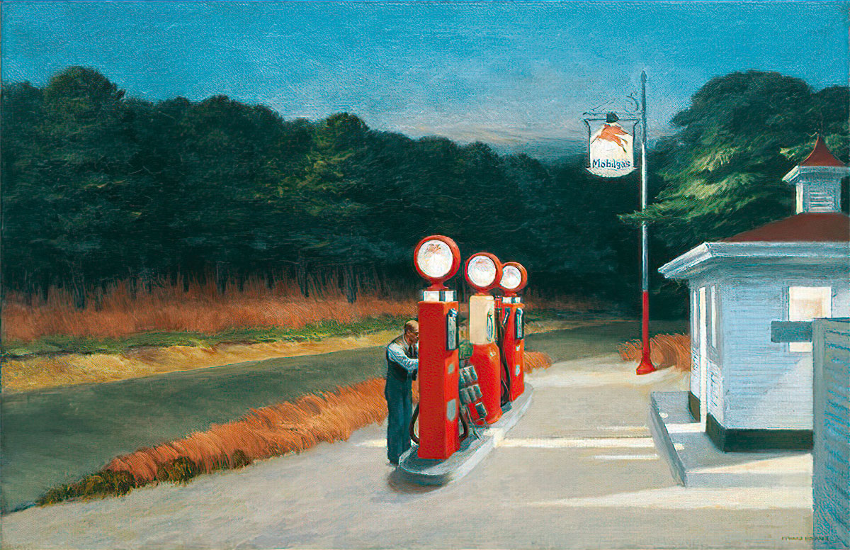 Edward Hopper Wooden Puzzle : Gaz (Michèle Wilson), 150p