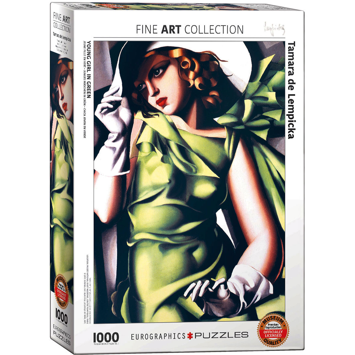 Rompecabezas Tamara de Lempicka - Chica en verde (caja)