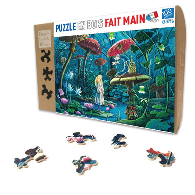 Wooden Puzzle for kids : Alice in Wonderland