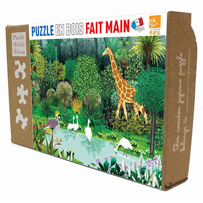 Wooden Puzzle for kids : L'oasis de Kirikou (box)