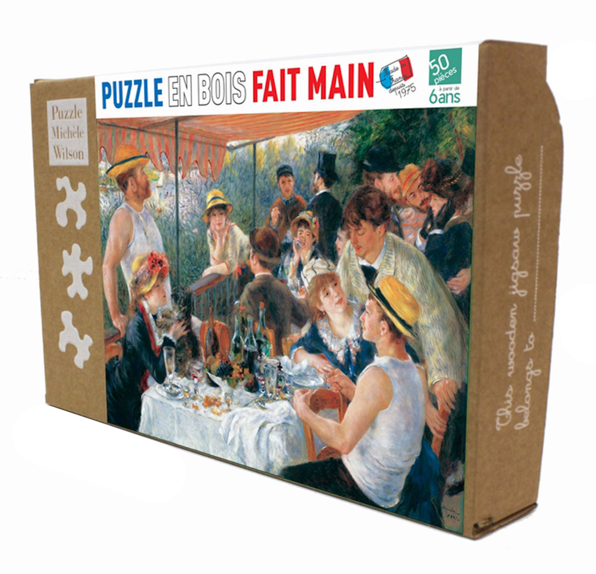 Puzzle enfant en bois Renoir : Déjeuner des Canotiers (boîte)