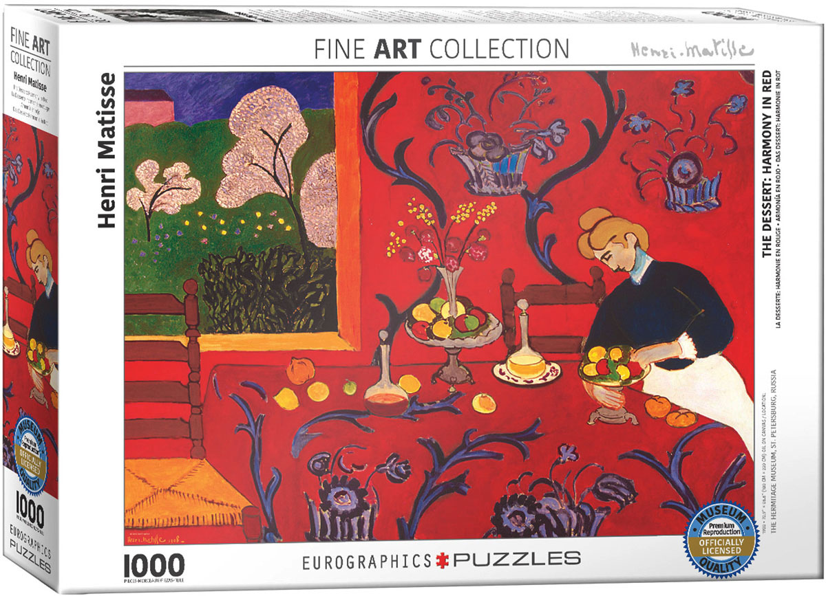 Rompecabezas Henri Matisse - Armonía en rojo (piezas)