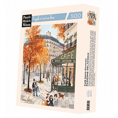 Rompecabezas de madera Delacroix : Café Saint Germain (Michèle Wilson)