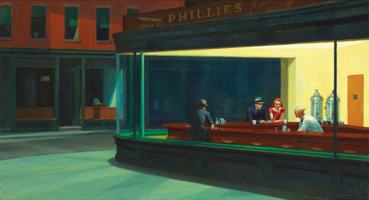 Edward Hopper Wooden Puzzle : Nighthawks (Michèle Wilson), 750p 