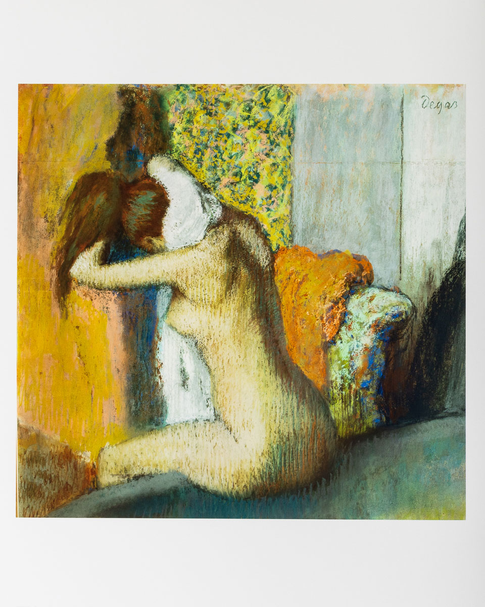 Lámina Edgar Degas : Después del baño, Mujer secándose el cuello - Lámina