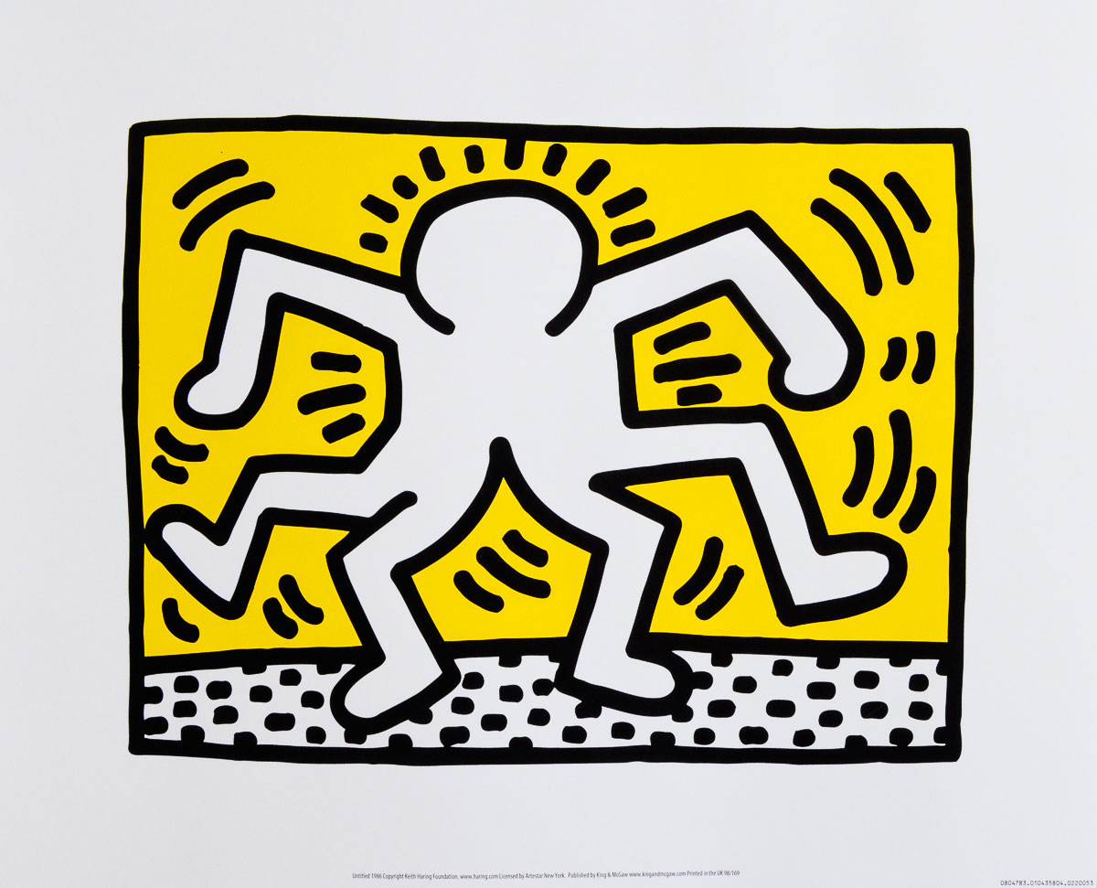 Affiche Keith Haring :  Untitled (1986) - Affiche