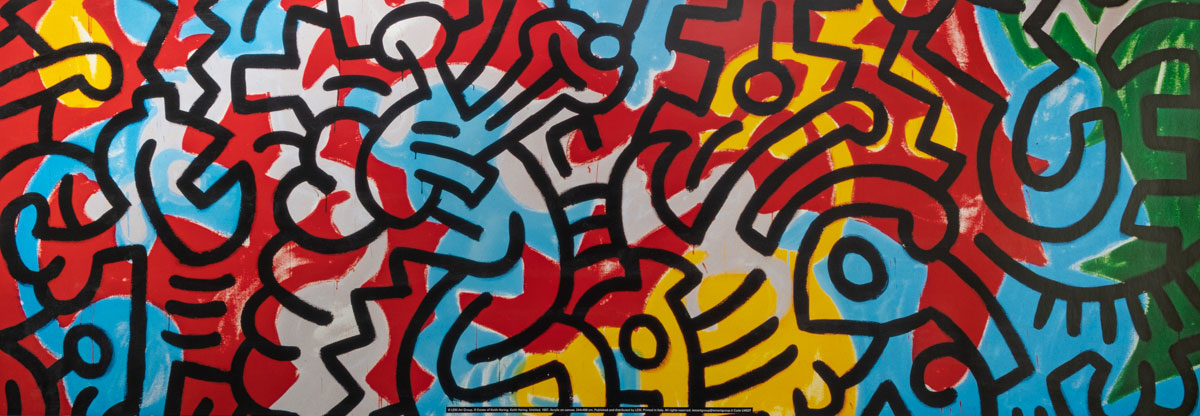 Stampa Keith Haring : Untitled Abstract (1987) - 95 x 33 cm